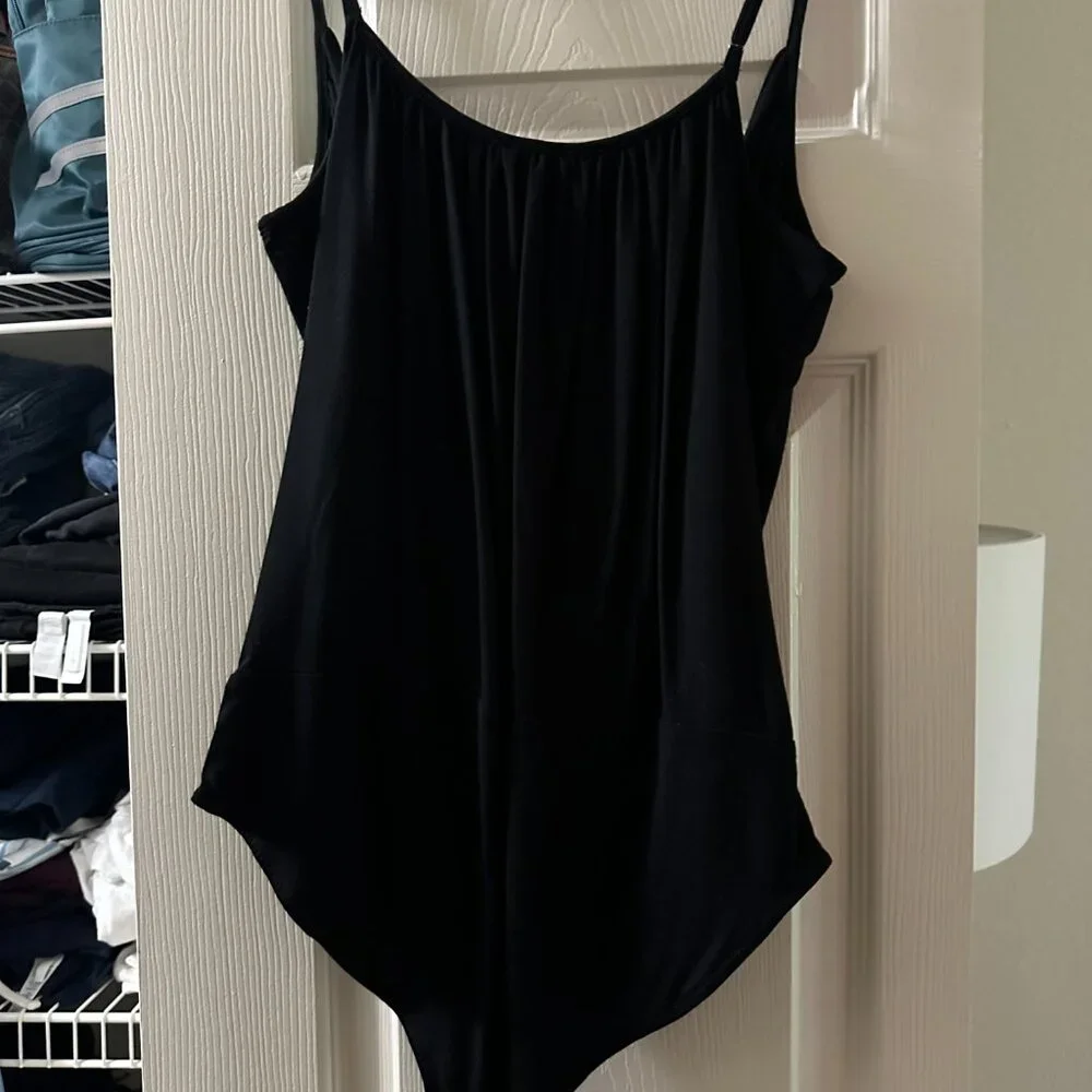 J. Crew Drapey wrap-front cami bodysuit S Black - Picture 3 of 4